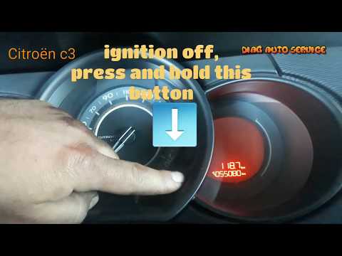 remise à zéro compteur vidange Citroën c3 reset light service