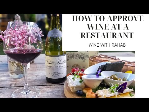 How to approve wine at a restaurant | Simple tips