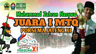 Download lagu Muhammad Zahron Nasywa | Juara 1 MTQ PORSEMA JATENG XI 2019 | Qori Anak terbaik Internasional mp3