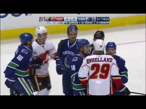 Oct.15/2016   Calgary Flames - Vancouver Canucks
