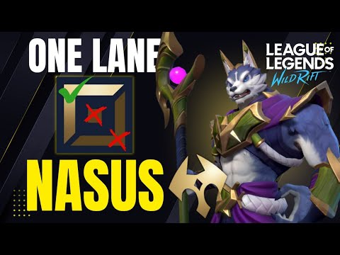 ONLY ONE LANE NASUS | Nasus vs Darius | Baron Lane | Wild Rift Gameplay 6.3c