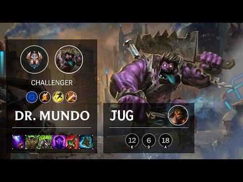 Dr. Mundo Jungle vs Jarvan IV - EUNE Challenger Patch 10.16