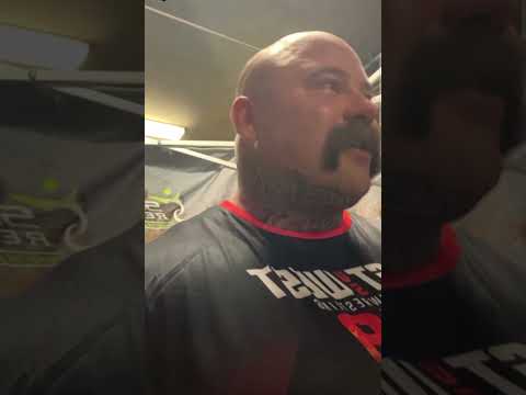 Brandon Allen After Brian Shaw Match