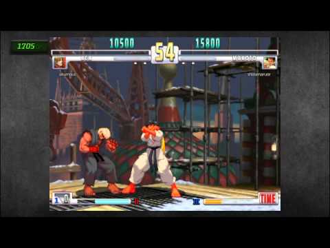 sf3 makoto vs ken(kusoude player)