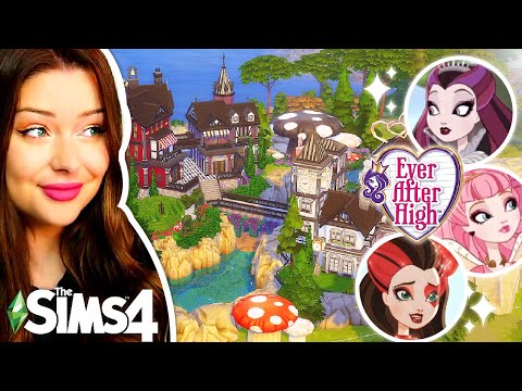 Building a Fairytale Village Inspired by EVER AFTER HIGH in The Sims 4