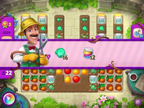 Gardenscapes Level 3229 With No Boosters - Super Hard Level - Investigation In The Park