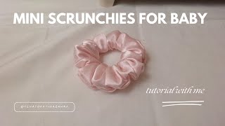 How to Make Mini Scrunchies 🎀 Easy DIY for Baby Girls