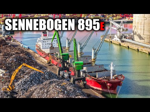 Giants of LIVERPOOL Port | Sennebogen 895E — The World’s Largest Scrap Handler