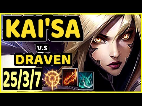 INNAXE (KAI'SA) vs DRAVEN - QUADRAKILL 25/3/7 KDA BOTTOM ADC CHALLENGER GAMEPLAY - EUW