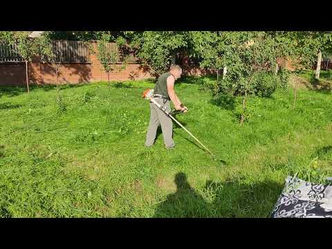 La cosit de iarbă  cu   Sthil FS 55