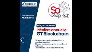 SDT 2024_Plenière annuelle GT Blockchain Web 3_Replay 01 07 2024