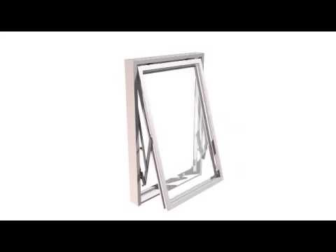 Vridfönster Sveafönster Solid Aluminium 3-glas