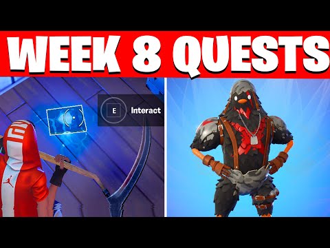ALL WEEK 8 CHALLENGES FORTNITE SEASON 6 ( WEEK 8 CHALLENGES / EPIC QUESTS )