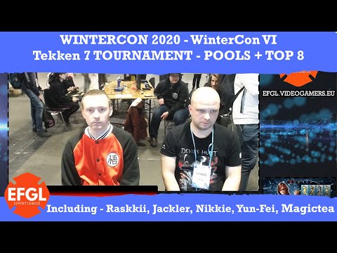 WinterCon 2020: Tekken 7 POOLS + TOP 8 (Raskkii, Jackler, Nikkie, Yun-Fei, Magictea + more)