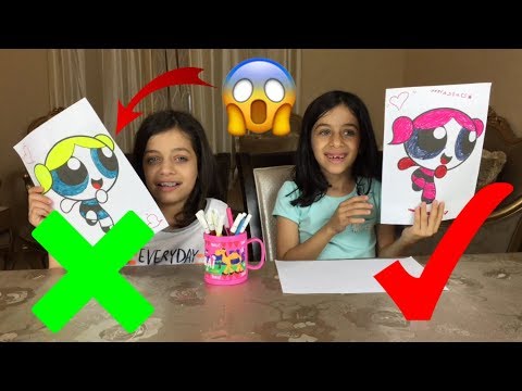 تحدي التلوين ب3 ألوان بس!! لونت باربي و بابلز!! 😱| 3 Marker Challenge