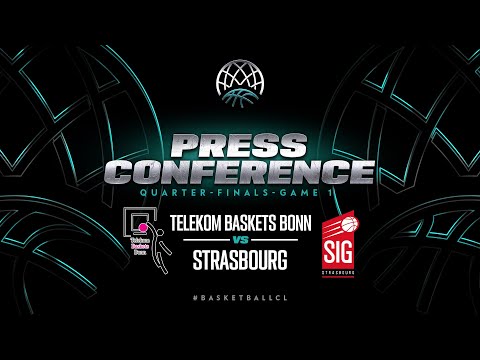 Telekom Baskets v SIG Strasbourg - Press Conference | Basketball Champions League 2022/23