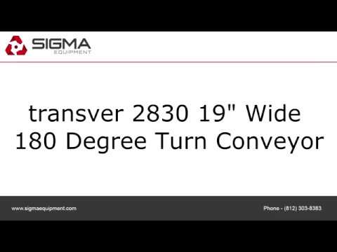 transver 2830 19" Wide 180 Degree Turn Conveyor