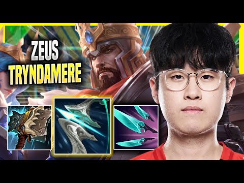 ZEUS DOMINATING WITH TRYNDAMERE! - T1 Zeus Plays Tryndamere TOP vs Graves! | Season 2022