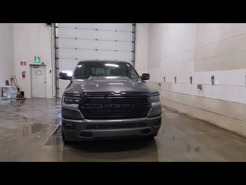 2023 Ram 1500 Laramie 4x4 Crew Cab 5'7" Box in Gray for sale at Indian Head Chrysler Dodge Jeep Ram Ltd. in Indian Head, SK