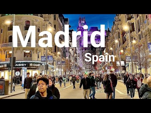 Spain, Madrid City Night Walking Tour | Spain 🇪🇦
