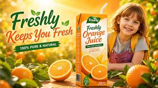 【なんちゃってCM】フレッシュリー🍊オレンジジュース (砂糖不使用) | 忍者バージョン