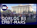 Honderden demonstranten verstoren eerste lhbti-mars in Charkov | NU.nl