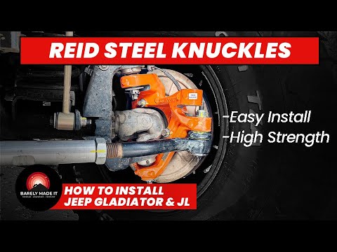 How to install Reid Steel Steering Knuckles Jeep Gladiator JL - Replace Jeep Aluminum Knuckles