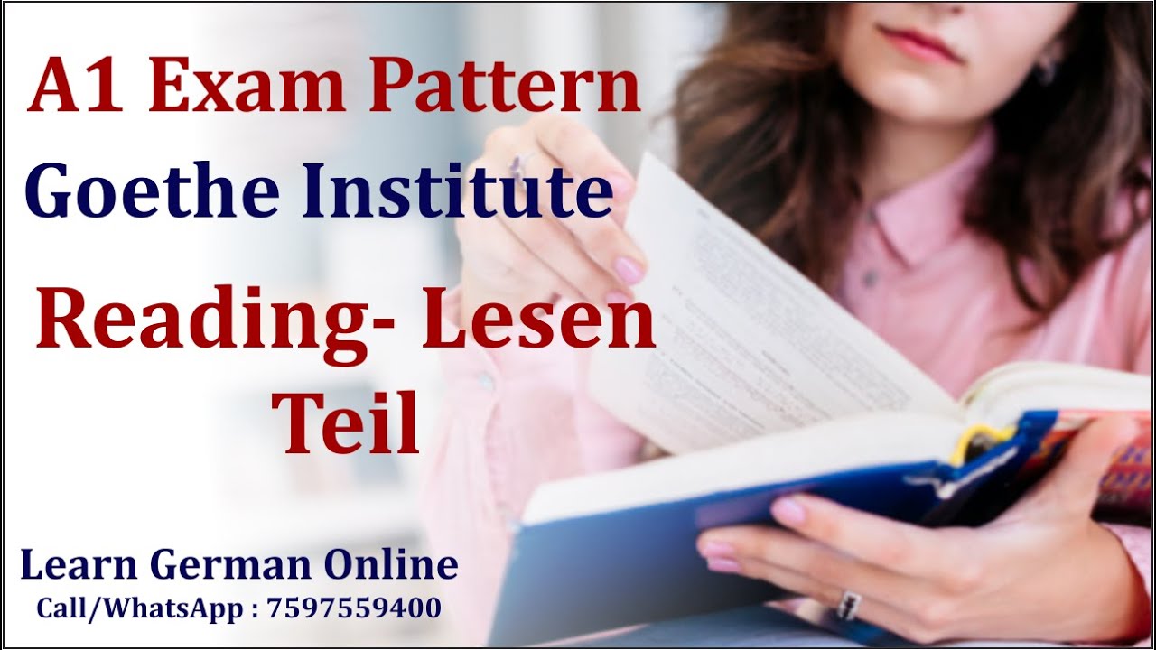 A1 Exam Pattern  Goethe Institute - Reading- Lesen Teil | Learn German A1 | Exam A1 | Lesen| Reading