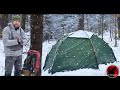 Solo Deep Snow Camp in the Mountains - Winter Overnight Adventure