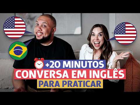 20 minutos de CONVERSAÇÃO EM INGLÊS para praticar (com perguntas!)