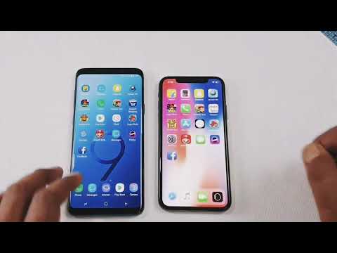 Samsung galaxy S9 plus VS iPhone X Speed Test Exynos 9810 VS A11 bionic prosscer comperition 2025