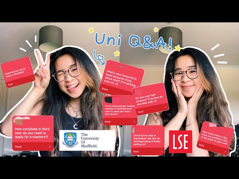 answering your questions about LSE and the University of Sheffield! 👩🏻‍🎓