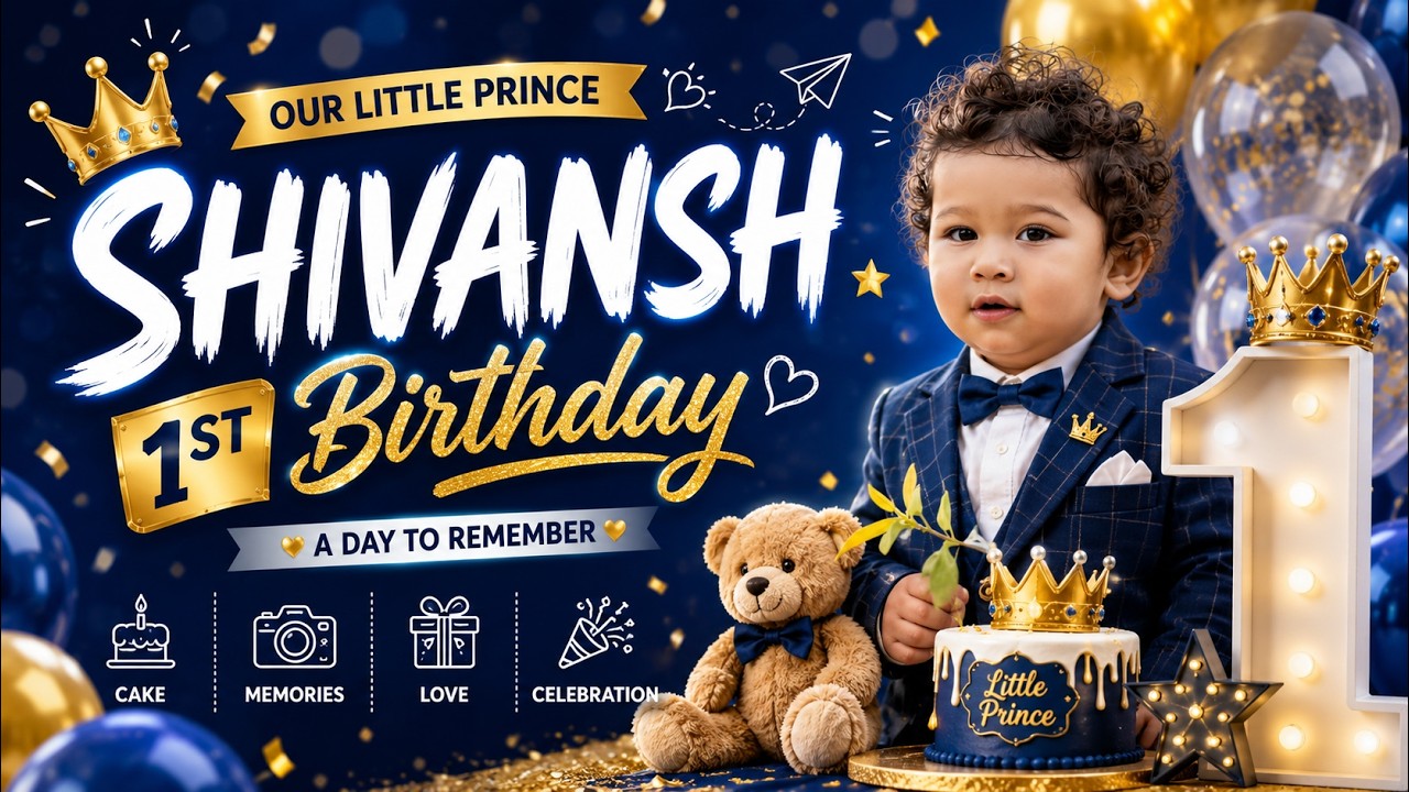 Shivansh 1st Birthday Film || Unique Click ||