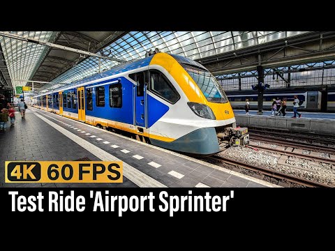 Trein Cabinerit / Testrit 'Airport Sprinter' / Hoofddorp - Schiphol - Amsterdam / SNG / Aug '24
