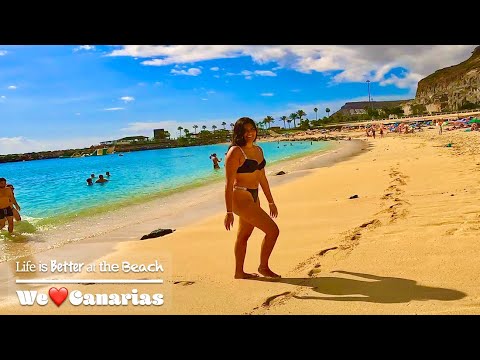 Amadores Beach on a Hot Sunny and Rainy Day 18.09.2022  | We❤️Canarias
