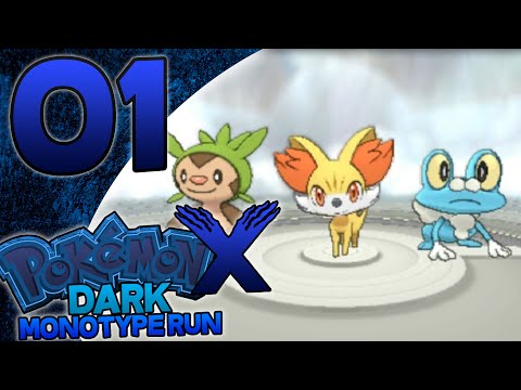 Pokémon X Dark Monotype Run - Episode 1 - Into The Darkness