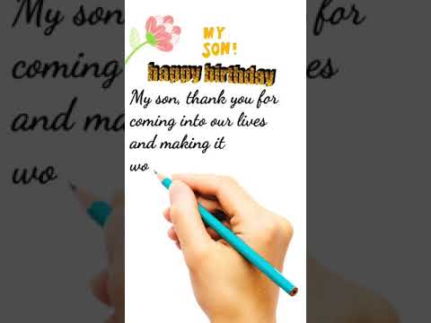 Birthday Wishes for Son, Happy Birthday Son Greetings #shorts