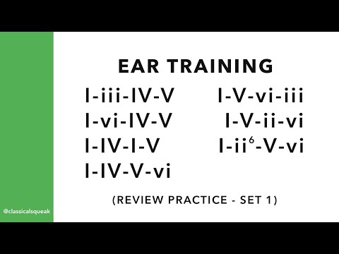 Chord Progression Ear Training I-iii-IV-V, I-vi-IV-V, I-IV-I-V, I-IV-V-vi, etc. | Review Set 1