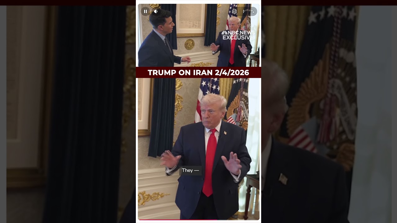 Trump Answers question about Iran and negotiations that are scheduled