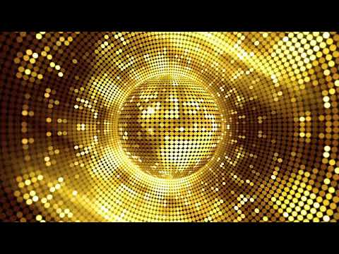 Spinning Gold Luxury Disco Ball Vj Loop - Disco Ball Animation Party Background