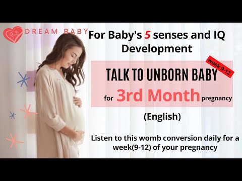 Talk to unborn baby in 3rd month | pregnancy 3rd month garbhsamvad | communicate with unborn