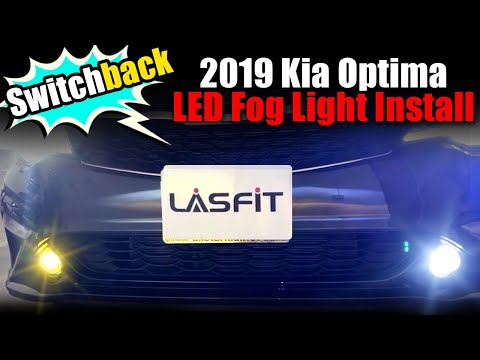 2019 Kia Optima Fog Light Upgrade - How to Install Switchback LED Bulbs 9006