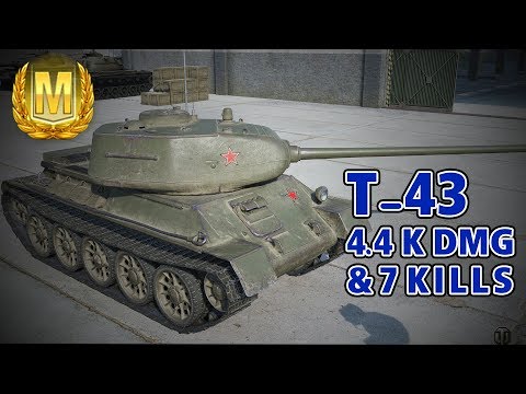 WOT Blitz | T-43 | 4.4 K DMG & 7 Kills | Big Ace