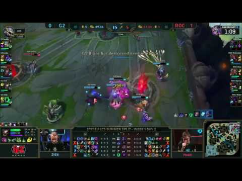ROC vs G2 Highlights Game 2 EU LCS SUMMER 2017 Roccat vs G2 Esports W1D2