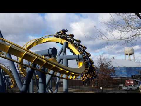 Video review of Batman The Ride by Insane Coasters