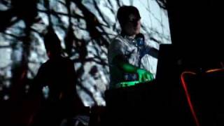 DJ JOHN BOURKE and fierce dancers at Greenshoelace Night at Dim Mak Tuesdays