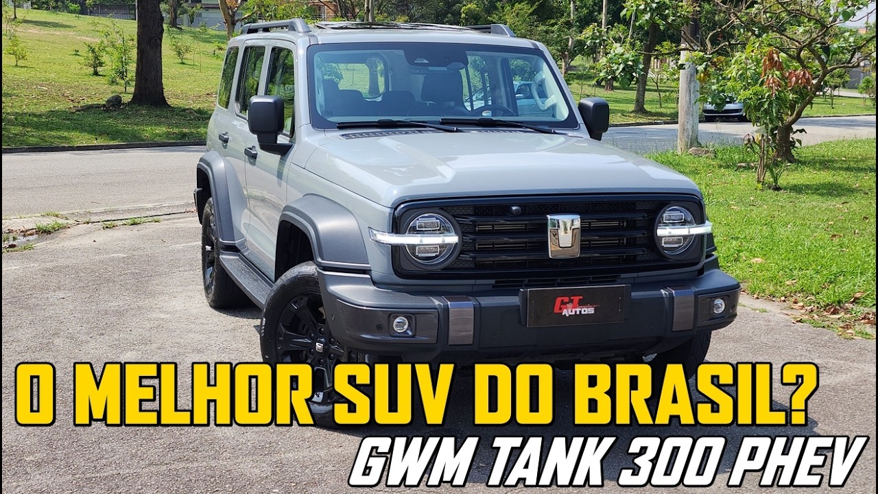 GWM Tank 300 PHEV Flex: o primeiro híbrido plug-in flex do mundo chega ao Brasil por R$ 342 mil