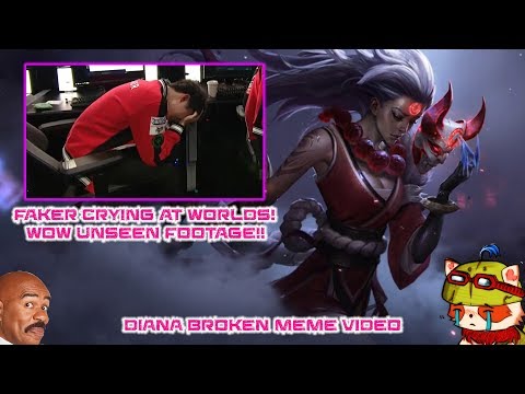 UNSEEN FAKER CRYING AT WORLDS FOOTAGE! (Diana Season 8)