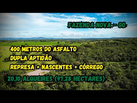FAZENDA À VENDA EM GOIÁS | 20 Alqueires | 4 Represas | Pronta Para Produção | Fazenda Nova - GO