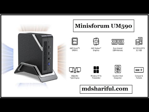 Minisforum UM590 AMD Ryzen 9 5900HX Mini PC | mdshariful.com